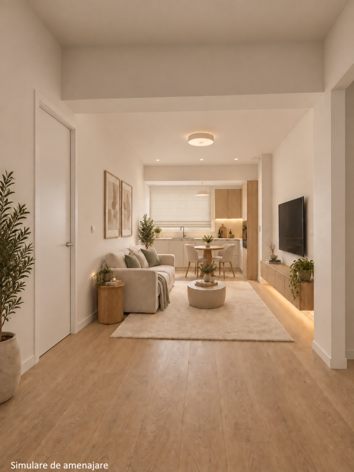 Apartament 1 cameră finalizat Popești